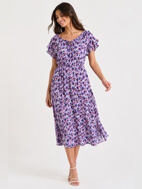 Talbots Floral Midi Dress